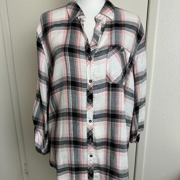 Tops - Western Cowboy Cowgirl Shirt Buttons 100% Rayon Size XL